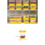 Hermia Set de 8 Organizadores de Frigorífico Amarillo